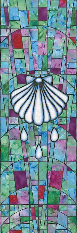 Christian Stained Glass Contemporary Baptism Baptism Shell Symbols