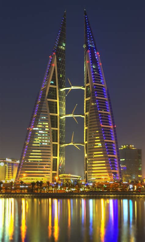 As a result it has become a wealthy nation. Bahrain World Trade Center (Manama, 2008) | Structurae