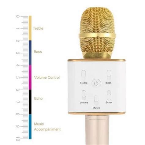 Q7 Karaoke Microphone Handheld Microphone With Bluetooth Speaker For