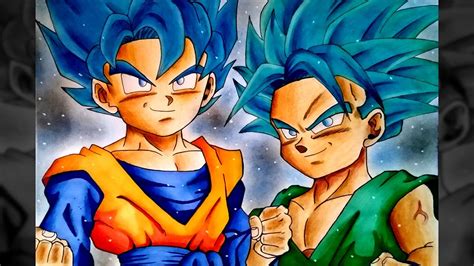 Feel free to explore, study and enjoy paintings with paintingvalley.com. Goten & Trunks SSJ Blue - Drawing - [Dragon Ball Super ...