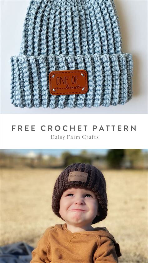 Easy Crochet Beanie Free Pattern From Daisy Farm Crafts Crochet