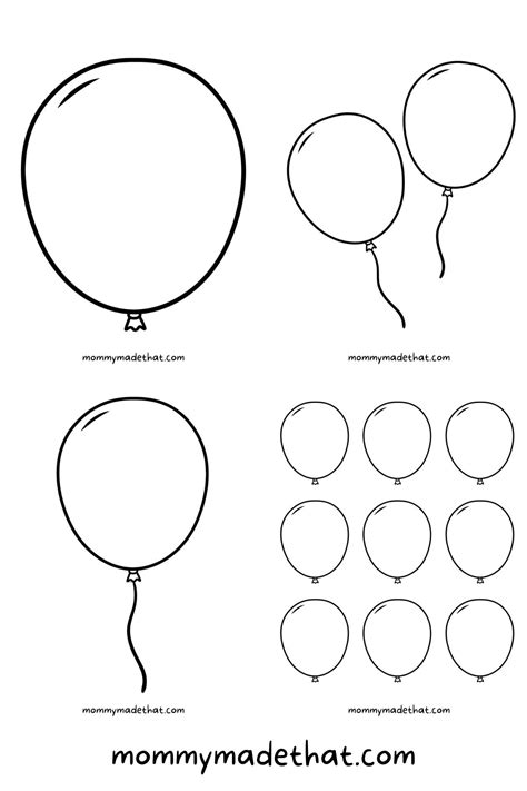 Free Printable Balloon Templates Different Sizes Free Printable