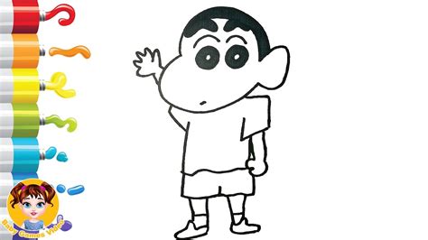 Crayon Shin Chan Coloring And Drawing For Kids Youtube