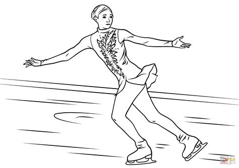 Sketch Ice Skating Rink Coloring Pages