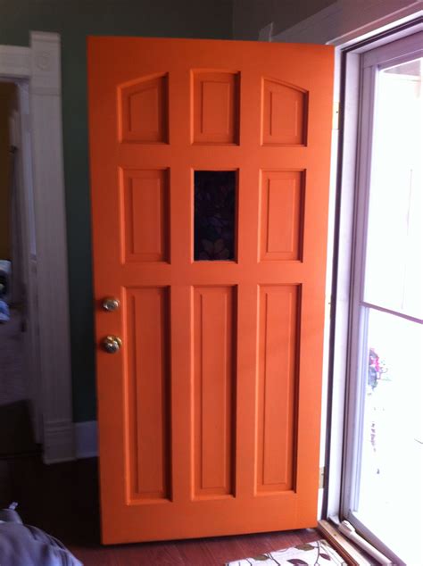 Love Love Love My Orange Front Door Thanks Annie Sloan Calk Paint