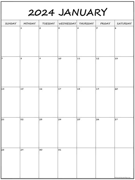 2024 Monthly Calendar Printable Vertical Ethel Janenna