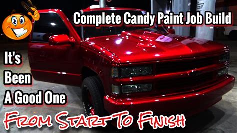 Custom Candy Apple Red Complete Paint Job From Start To Finish Obs 1994