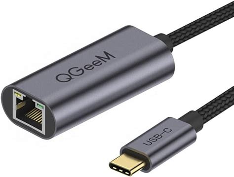 Qgeem Usb C To Ethernet Adaptertype C Gigabit Ethernet Adapter Cable