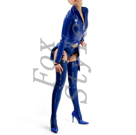 Womens Latex Coat Outwear In Basic Jackets From Womens Clothing On
