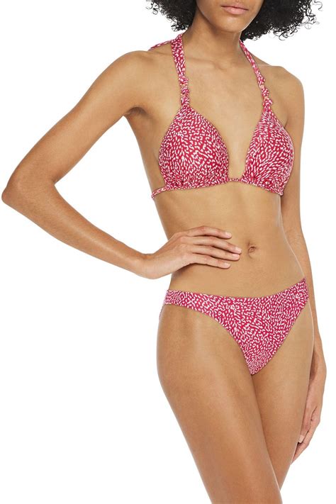 VIX PAULA HERMANNY Printed Low Rise Bikini Briefs Sale Up To 70 Off