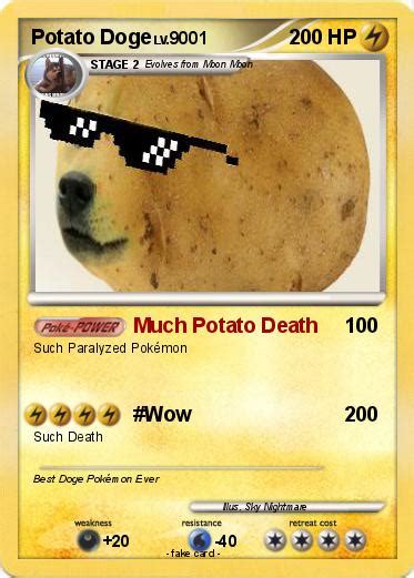 Pokémon Potato Doge Much Potato Death My Pokemon Card
