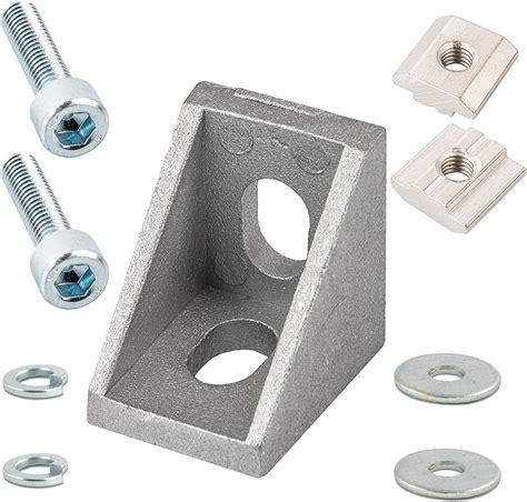 winkelverbinder für aluminium konstruktionsprofile 30x30 30x60 40x40 40x80 10er set für 4040