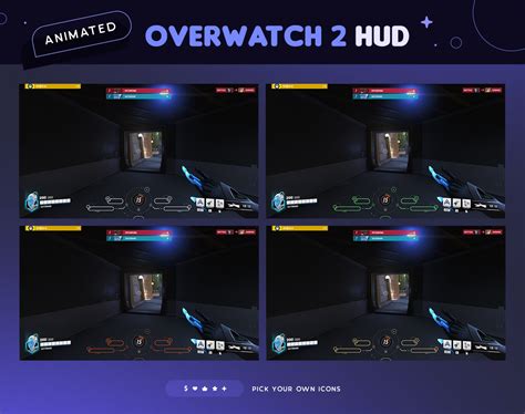 Overwatch Overlay Hud 8 Animated Cute Minimal Starry Game Etsy Canada