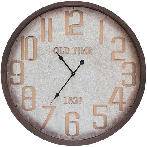Industrial Style Wall Clock Home Accents