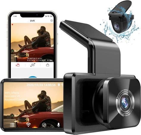 Autowoel Dual Dash Cam With Wifi Gps Front And Rear Camera With 3 Ips