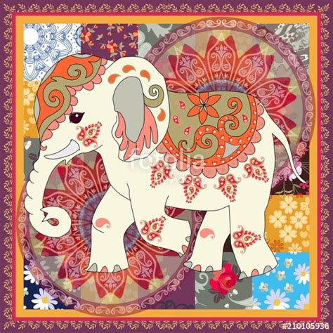 Elephant Print Vector At Getdrawings Free Download