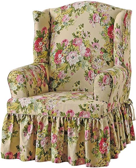 Sure Fit Juliet By Waverly Wing Chair Slipcover Bliss