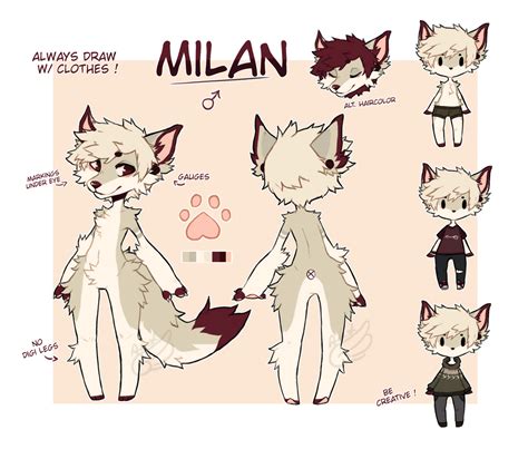 New Fursona Ref Sheet By Masvino On Deviantart