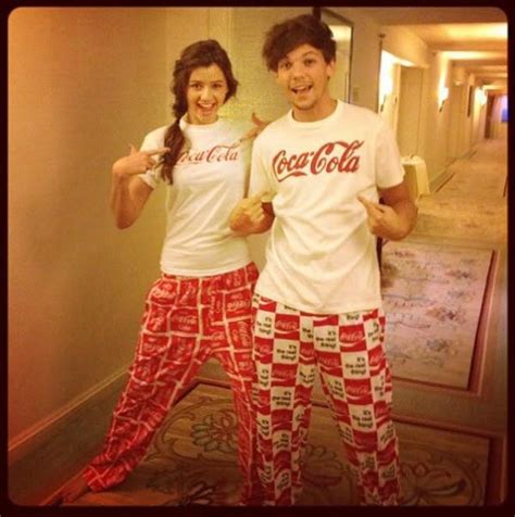 one direction s louis tomlinson and girlfriend pose in pjs makes ‘eleanor and louis top