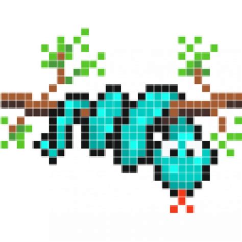 snake #reptiles #reptiles #dessin | Easy pixel art, Pixel ...