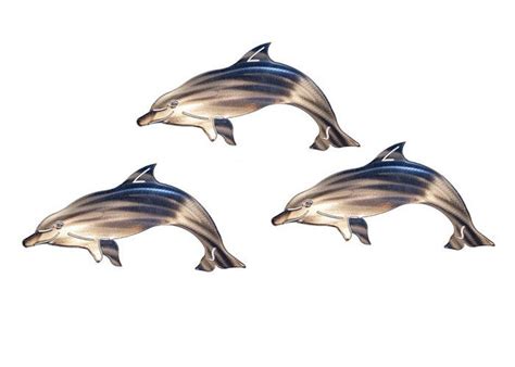 Custom Delighted Metal Dolphin Wall Hanging Dolphin Wall Sculptures