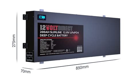 200ah 128v Slimline Lithium Lifepo4 Deep Cycle Battery