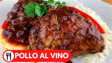 🇵🇪 Pollo Al Vino Tinto Receta Peruana Super Jugoso Youtube