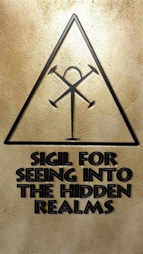 Sigil For Seeing Into The Hidden Realms Sigil Magic Magick Symbols