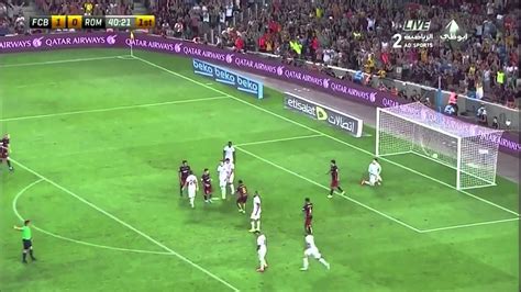 Messi finds suarez on the left hand side of the box and the uruguayan cuts inside and. FC Barcelona vs A.S. Roma 3-0 Joan Gamper Cup 1080p60fps ...