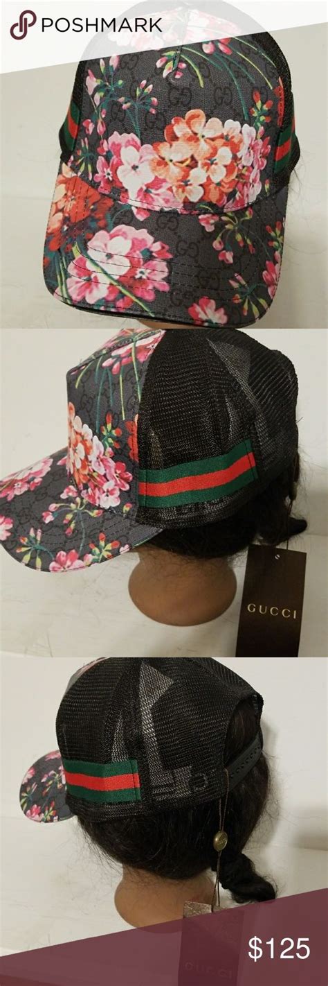 Gucci Floral Hat Gucci Floral Hat With Adjustable Straps Gucci