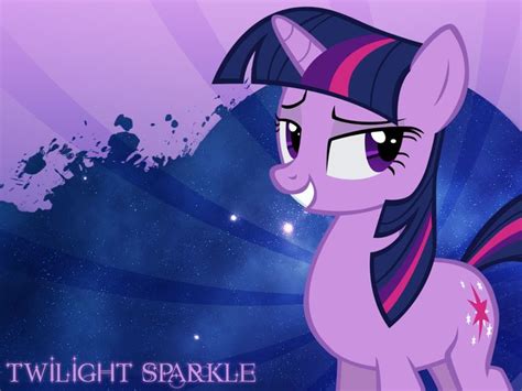 The Twilight Sparkle Pony Is Looking At Something