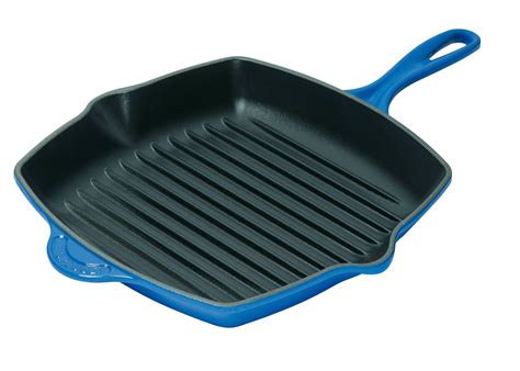 I first saw a grill pan used in 1996 at the monkey bar when john schenk was its chef and i was trailing adam shepard while reporting the making of a chef. Le Creuset Enameled Cast-Iron 10-1/4-Inch Square Skillet ...