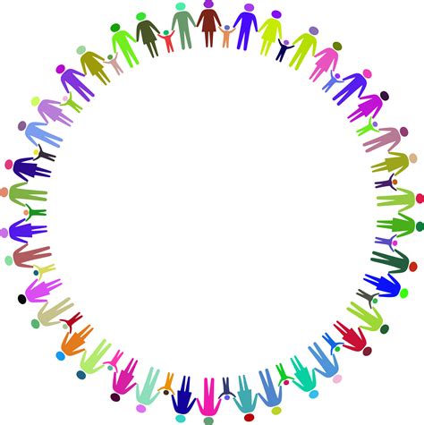 Vector Unity Holding Hands Holding Hands Circle Vector 2320x2327