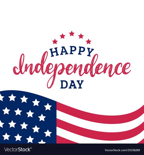 Happy Independence Day United States America Vector Image