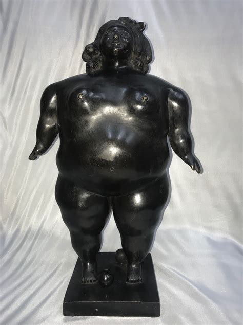 Sold Price Fernando Botero Large Bronze Sculpture Fat Lady March Am Edt