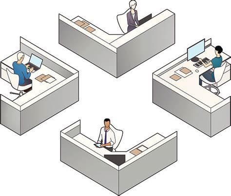 250 busy office cubicles stock illustrations royalty free vector graphics and clip art istock