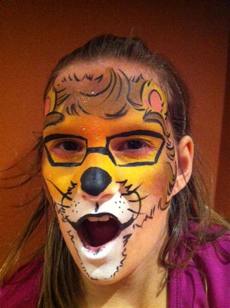 Lion Face Paint Adult Example Happy Faces Party