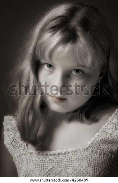Lovely Preteen Girl Showing Budding Maturity 스톡 사진 4258489 Shutterstock
