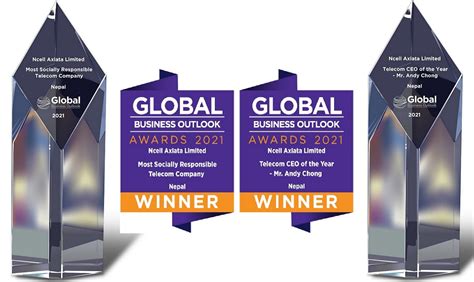 Ncell Wins Two Global Business Outlook Awards Khabarhub