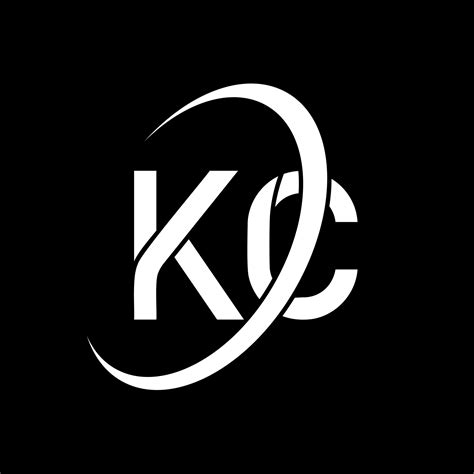 Kc Logo K C Design White Kc Letter Kc Letter Logo Design Initial