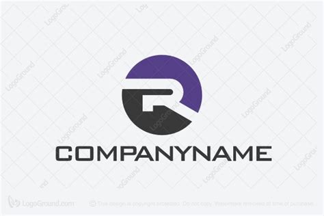 Negative Space Letter R Logo