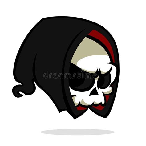 Dark Grim Reaper Logo Design Stock Vector Illustration Of Purple