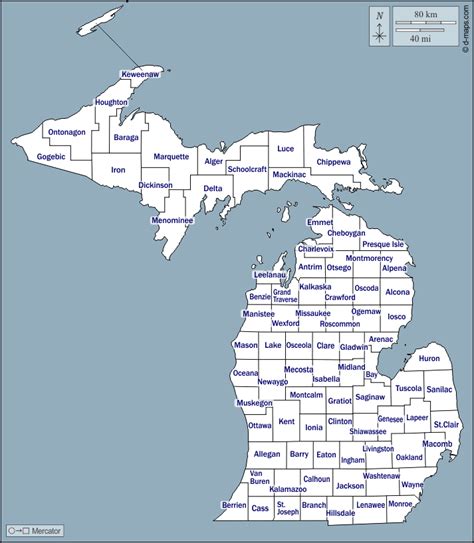Michigan County Zip Code Map Map Of World