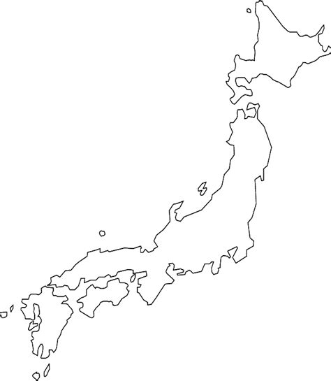 Japan Black And White Png Japan Map White Png Transparent Png Kindpng