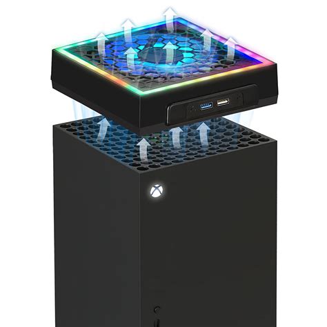 Raryars Cooling Fan For Xbox Series X With Rgb And Upgraded 5 Inches