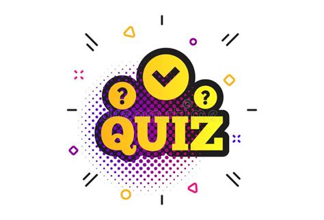 Quiz Sign Icon Questions And Answers Game Vector Stock Vector