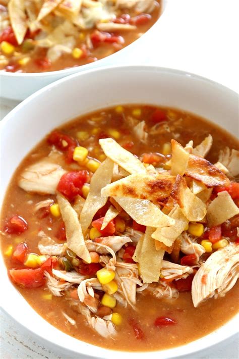 Chicken Tortilla Soup Easy Creamy Authentic Tortilla Soup