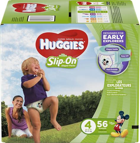 Huggies Little Movers Slip On Baby Diapers Size 4 56ct Amazonca