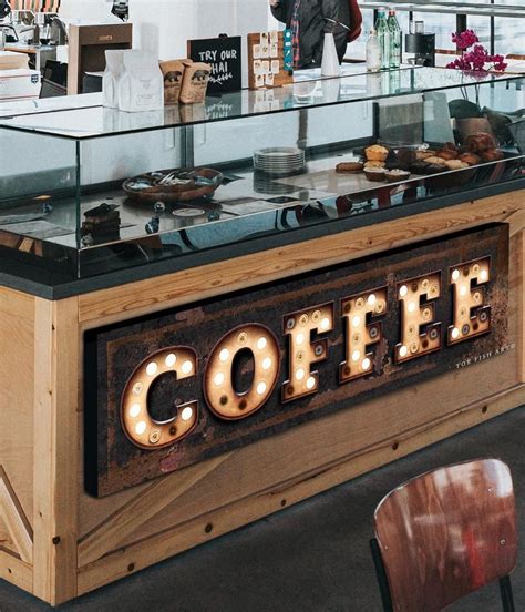 Coffee Sign Coffee Bar Sign Coffee Marquee Print Kitchen Decor Etsy