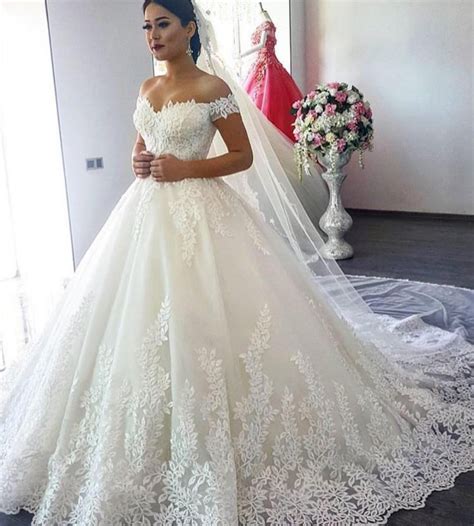 Buy Luxury Lace Ball Gown Long Sleeve
